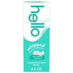 hello whipped peppermint stick fluoride toothpaste