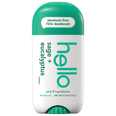 hello sage + eucalyptus aluminum free deodorant with shea butter