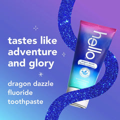 hello kids dragon dazzle blue raspberry fluoride toothpaste
