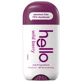 hello wild berry aluminum free deodorant with shea butter