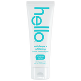hello antiplaque + whitening fluoride free toothpaste