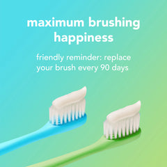 hello colorful soft toothbrush twin pack