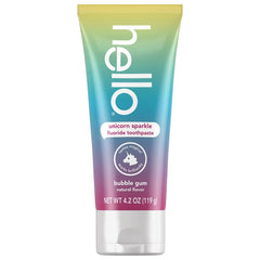 hello kids unicorn toothpaste + toothbrush