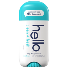 hello clean + fresh aluminum free deodorant