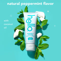 hello antiplaque + whitening fluoride free toothpaste
