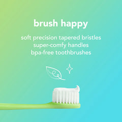 hello colorful soft toothbrush twin pack