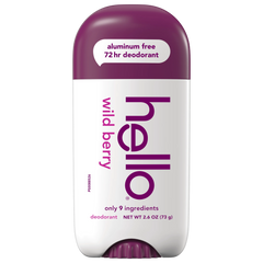 hello wild berry aluminum free deodorant with shea butter