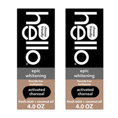 hello epic whitening charcoal toothpaste twin pack