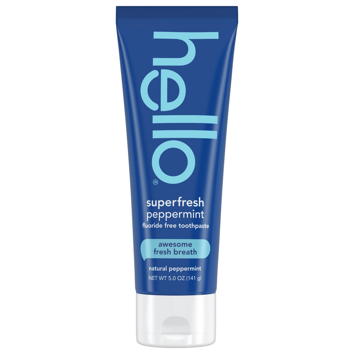 hello superfresh peppermint fluoride free toothpaste