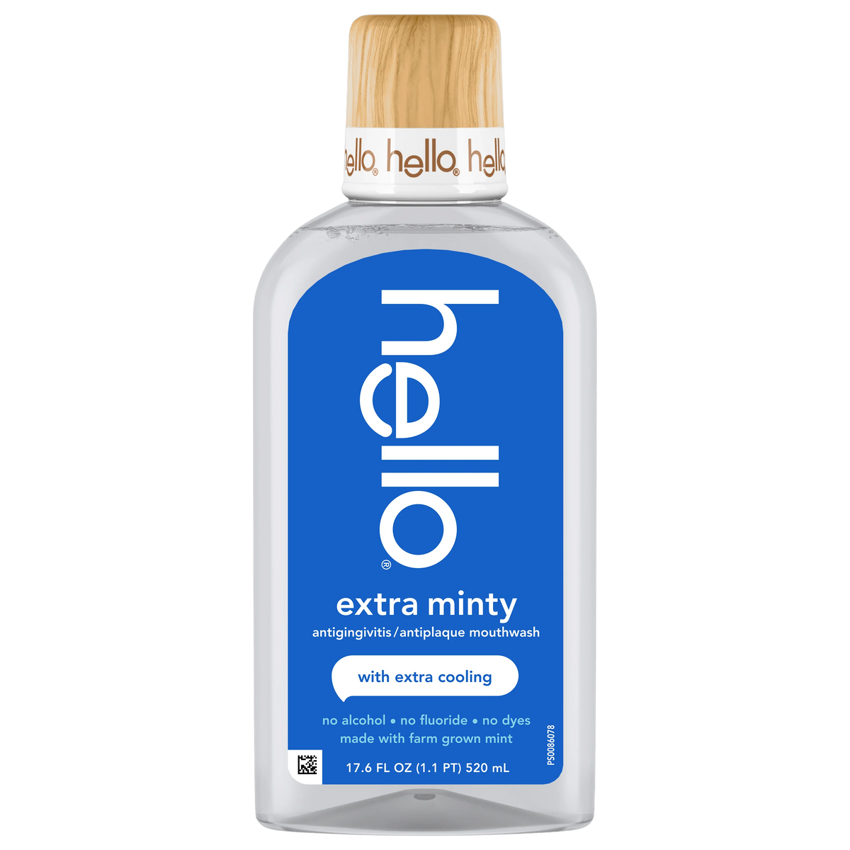 hello extra minty alcohol free mouthwash