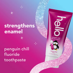 hello kids cherry mint penguin chill fluoride toothpaste