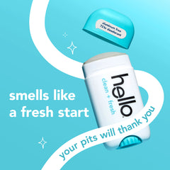 hello clean + fresh aluminum free deodorant