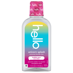 hello kids unicorn splash fluoride mouthwash