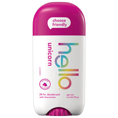 hello unicorn aluminum free deodorant with shea butter