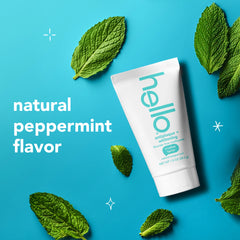 hello antiplaque + whitening fluoride free travel toothpaste