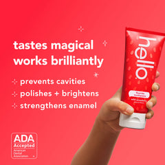 hello kids natural wild strawberry fluoride toothpaste